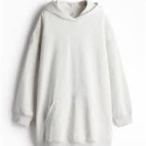 Women's White Hoodie Sweater